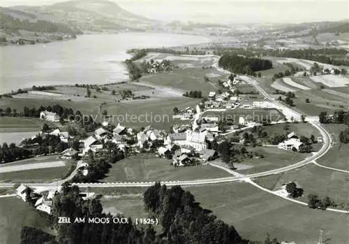 AK / Ansichtskarte  Zell Moos Mondsee Oberoesterreich AT Fliegeraufnahme