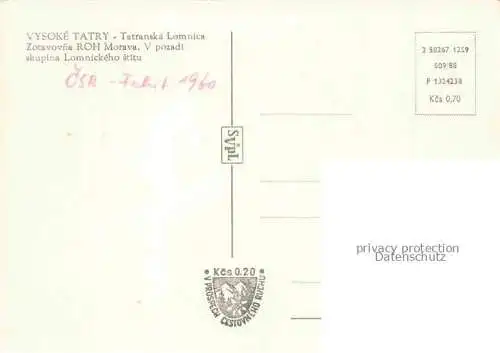 AK / Ansichtskarte  Tatranska Lomnica SK Zotavovna ROH Morava 