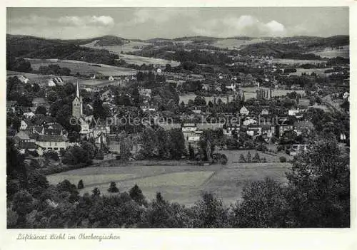 AK / Ansichtskarte  Wiehl Oberbergischer Kreis Panorama Waldgaststaette Tropfsteinhoehle