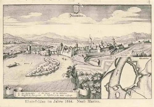 AK / Ansichtskarte  RHEINFELDEN AG Mittelalterliches Staedtebild ca. 1644