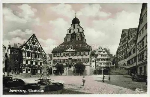 AK / Ansichtskarte  Herrenberg Gaeu BW Marktplatz