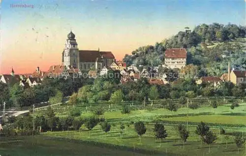 AK / Ansichtskarte  Herrenberg Gaeu BW Panorama Kirche