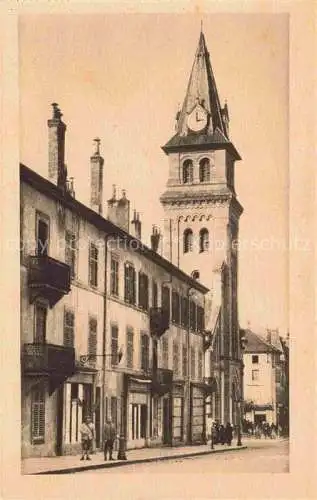 AK / Ansichtskarte  Saint-Die-des-Vosges 88 Vosges Eglise Saint Martin et Rue Gambetta