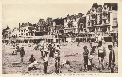 AK / Ansichtskarte  LA-BAULE-SUR-MER La-Baule-les-Pins 44 La plage devant l'Hôtel Adriana