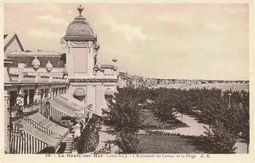 AK / Ansichtskarte  LA-BAULE-SUR-MER La-Baule-les-Pins 44 L'Esplanade du Casino et la plage