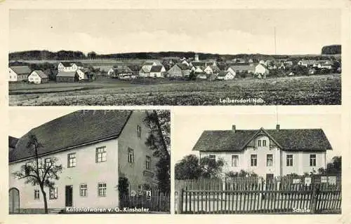 AK / Ansichtskarte  Leibersdorf Panorama Kolonialwaren Kinshofer Schule