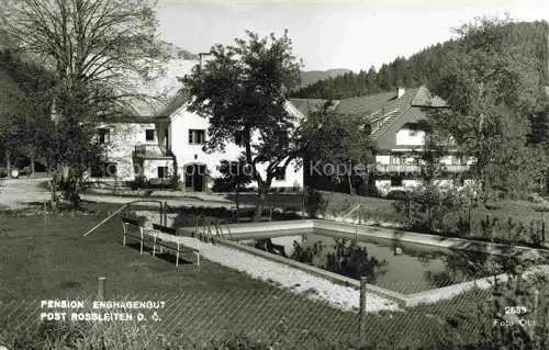 AK / Ansichtskarte  Rossleiten Rossleithen Steyr-Kirchdorf Oberoesterreich AT Pension Enghagengut Swimming Pool