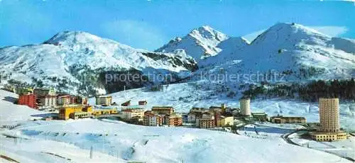 AK / Ansichtskarte  Sestriere Sestrieres IT Panorama Wintersportplatz Alpen