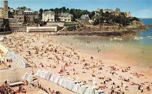 AK / Ansichtskarte  DINARD 35 Plage de l'Ecluse et point de la Malouine