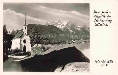 AK / Ansichtskarte  Finkenberg  Zillertal Tirol AT Herz-Jesu-Kapelle Zillertaler Alpen