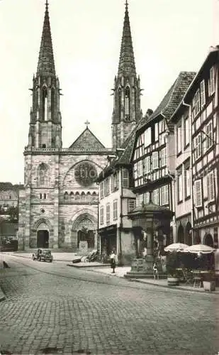 AK / Ansichtskarte  Obernai Alsace Oberehnheim Elsass 67 Eglise et Puits des 6 seaux