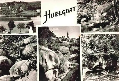 AK / Ansichtskarte  Huelgoat 29 Finistere Le Chaos du moulin Etang Mare aux Fées Rochers de la Grotte du Diable Roche Branlante