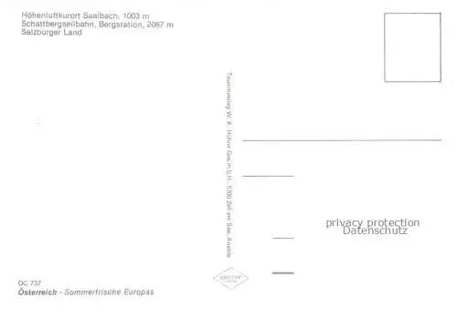 AK / Ansichtskarte  Saalbach -Hinterglemm AT Schattbergseilbahn