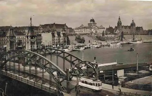 AK / Ansichtskarte  Strassenbahn Tramway-- Stettin 