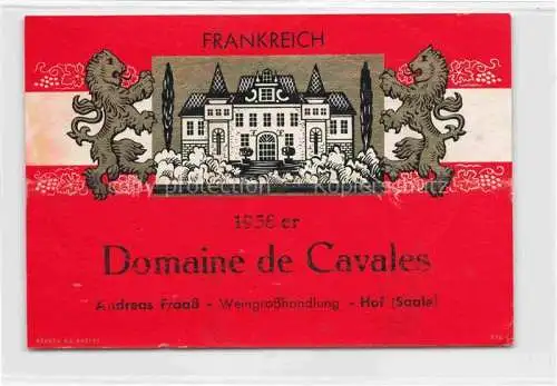 AK / Ansichtskarte  Wein Wine Vin Vino-- Frankreich Domaine Cavales Andreas Frass Saale 