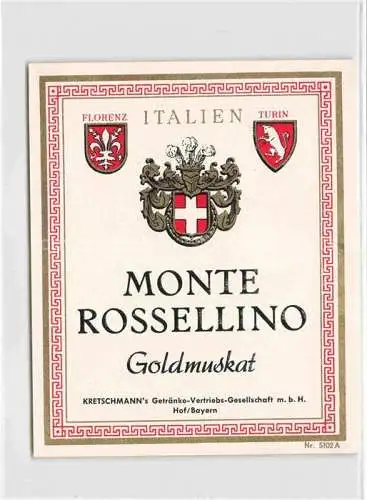 AK / Ansichtskarte  Wein Wine Vin Vino-- Monte Rossellino Goldmuskat Kretschmann Italien 