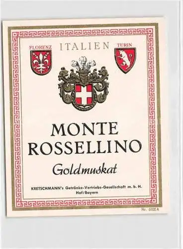 AK / Ansichtskarte  Wein Wine Vin Vino-- Monte Rossellino Goldmuskat Kretschmann Italien