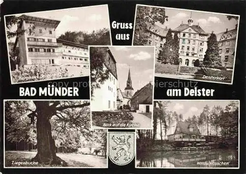 AK / Ansichtskarte  Bad Muender Berghaus Deisterholz Deisterhort Ziegenbuche Kirche Waldschloesschen