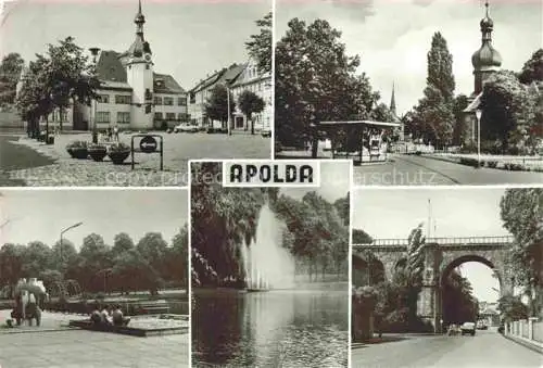 AK / Ansichtskarte  Apolda Thueringen Rathaus Kantplatz Lohteich Viadukt