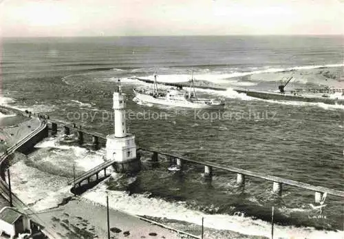 AK / Ansichtskarte  Boucau Bayonne 64 Pyrenees-Atlantiques Barre de l'Adour et le phare vue aérienne