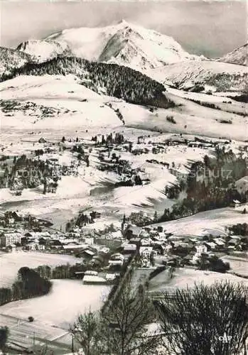 AK / Ansichtskarte  Megeve 74 Haute-Savoie Vue générale et le Mont Blanc