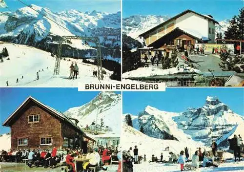 AK / Ansichtskarte  Brunni Engelberg UR Bergrestaurant Ristis Wintersportplatz Alpen