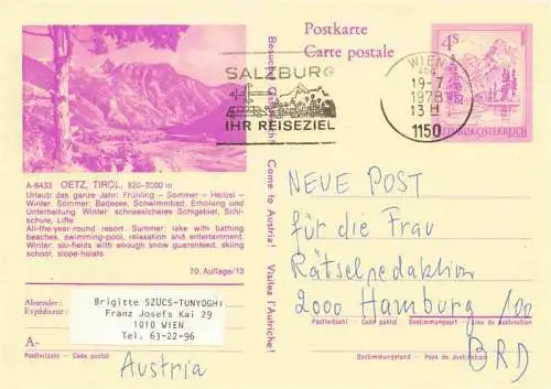 AK / Ansichtskarte  Oetz oetz Tirol AT Panorama Blick ins Tal Alpen