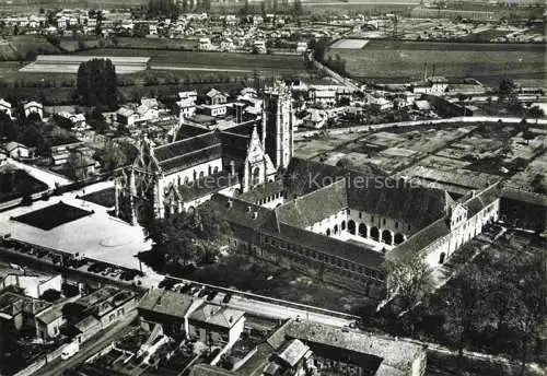 AK / Ansichtskarte  Bourg-en-Bresse Eglise et Monastère de Brou vue aérienne