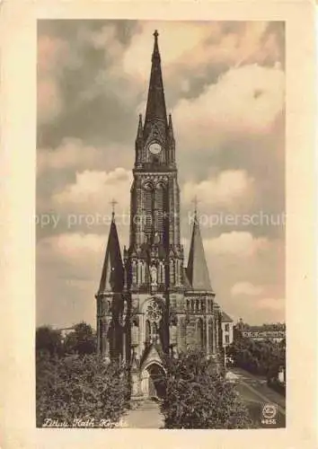 AK / Ansichtskarte  Zittau Sachsen Katholische Kirche Handabzug