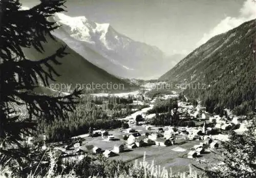 AK / Ansichtskarte  Argentiere 74 Haute-Savoie Vue générale et Massif du Mont Blanc