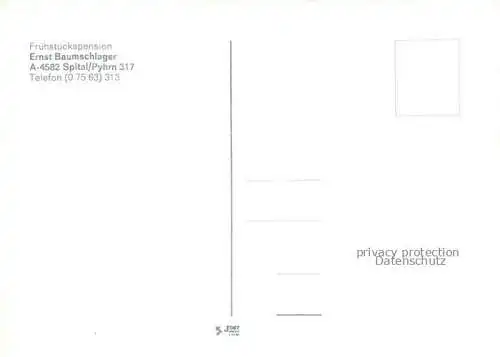 AK / Ansichtskarte  Spital Pyhrn Oberoesterreich AT Pension Baumschlager Gastraum Fremdenzimmer