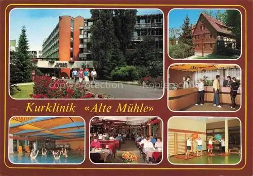 AK / Ansichtskarte  Reinhardshausen Bad Wildungen Kurklinik Alte Muehle Rezeption Hallenbad Speisesaal Gymnastikhalle