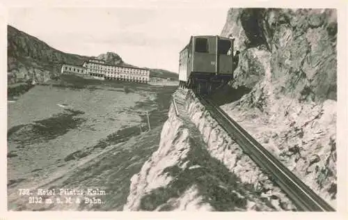 AK / Ansichtskarte  Zahnradbahn Standseilbahn Furniculaire Rack Railway-- Hotel Pilatus Kulm 