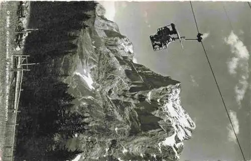 AK / Ansichtskarte  Sessellift Chairlift Telesiege Grindelwald Firstenbahn Wetterhorn