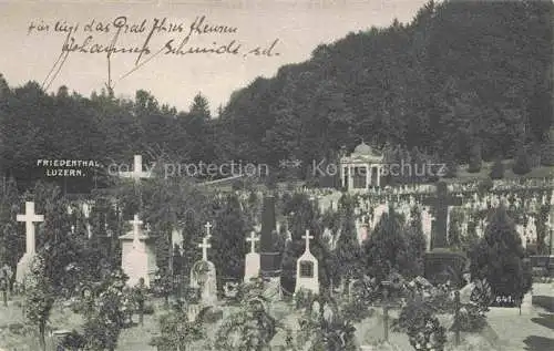 AK / Ansichtskarte  Friedenthal LUZERN LU Friedhof