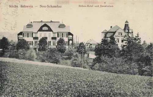 AK / Ansichtskarte  Bad Schandau Saechsische Schweiz-Osterzgebirge Hoehen Hotel und Sanatorium