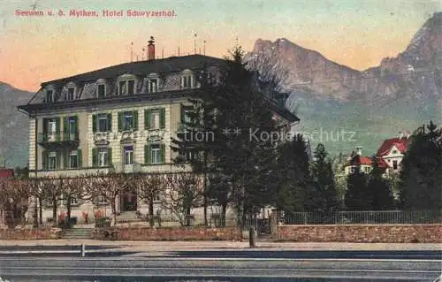 AK / Ansichtskarte  Seewen Schwyz SZ Hotel Schwyzerhof mit Mythen