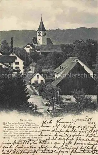 AK / Ansichtskarte  Kilchberg Horgen ZH Panorama Kirche