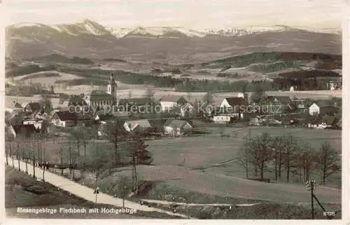 AK / Ansichtskarte  Fischbach Riesengebirge Karpniki Myslakowice Jelenia Gora PL Panorama mit Hochgebirge