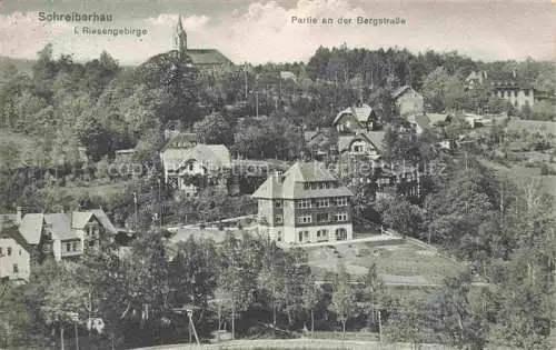 AK / Ansichtskarte  Schreiberhau Szklarska Poreba Riesengebirge PL Partie an der Bergstrasse