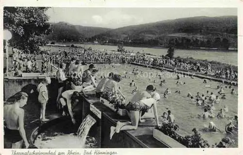 AK / Ansichtskarte  Bad Hoenningen Thermalschwimmbad am Rhein