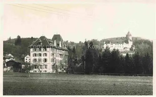 AK / Ansichtskarte  Lucens Lobsingen MOUDON VD Home Protestant de Jeunes Filles et le Chateau