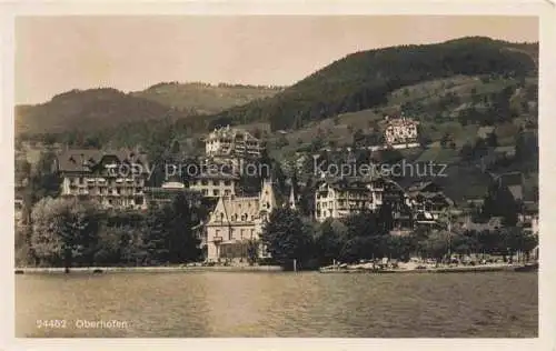 AK / Ansichtskarte  Oberhofen Thunersee BE Panorama