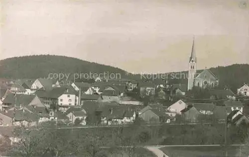 AK / Ansichtskarte  Aadorf Frauenfeld TG Panorama Kirche