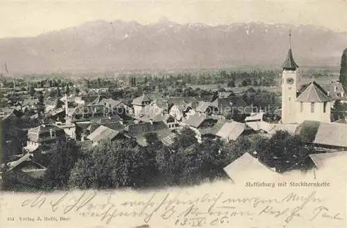 AK / Ansichtskarte  Steffisburg THUN BE mit Kirche und Stockhornkette