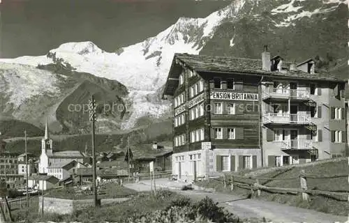 AK / Ansichtskarte  Saas-Fee VISP VS Pension Britannia