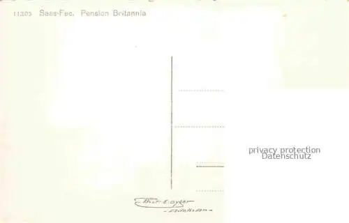 AK / Ansichtskarte  Saas-Fee VISP VS Pension Britannia