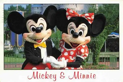 AK / Ansichtskarte  Disney  Walt Comics Mickey Minnie 