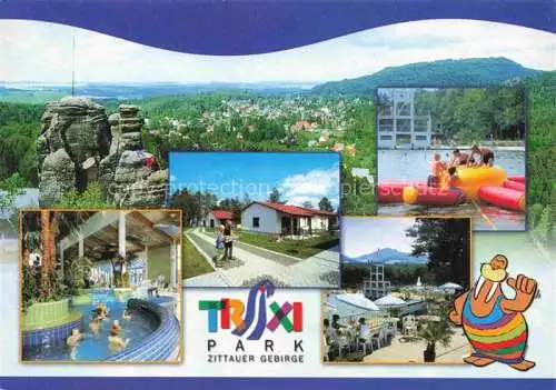 AK / Ansichtskarte  Gross Schoenau Goerlitz Panorama Trixi Park Zittauer Gebirge Naturferienpark Freizeitbad