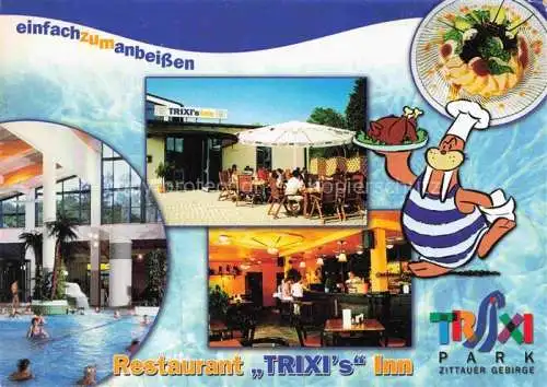 AK / Ansichtskarte  Gross Schoenau Goerlitz Trixi Park Zittauer Gebirge Naturferienpark Freizeitbad Restaurant Trixi's Inn